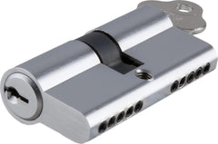 ** N/A - Limited Stock** Euro Cylinder Dual Function 5 Pin Chrome Plated 65mm