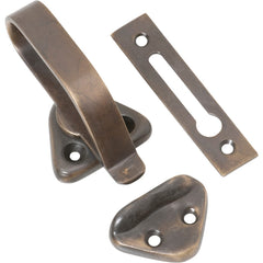 Hopper Window Fastener Antique Brass