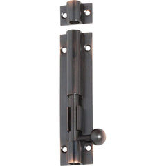 Barrel Bolt Antique Copper 100mm