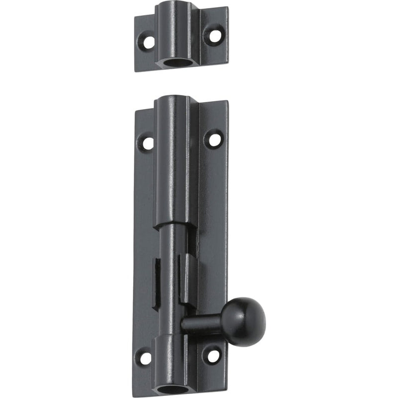 Barrel Bolt Matt Black 75mm