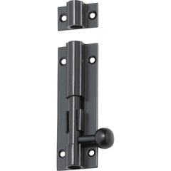 Barrel Bolt Matt Black 75mm