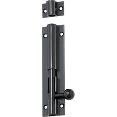 Barrel Bolt Matt Black 100mm