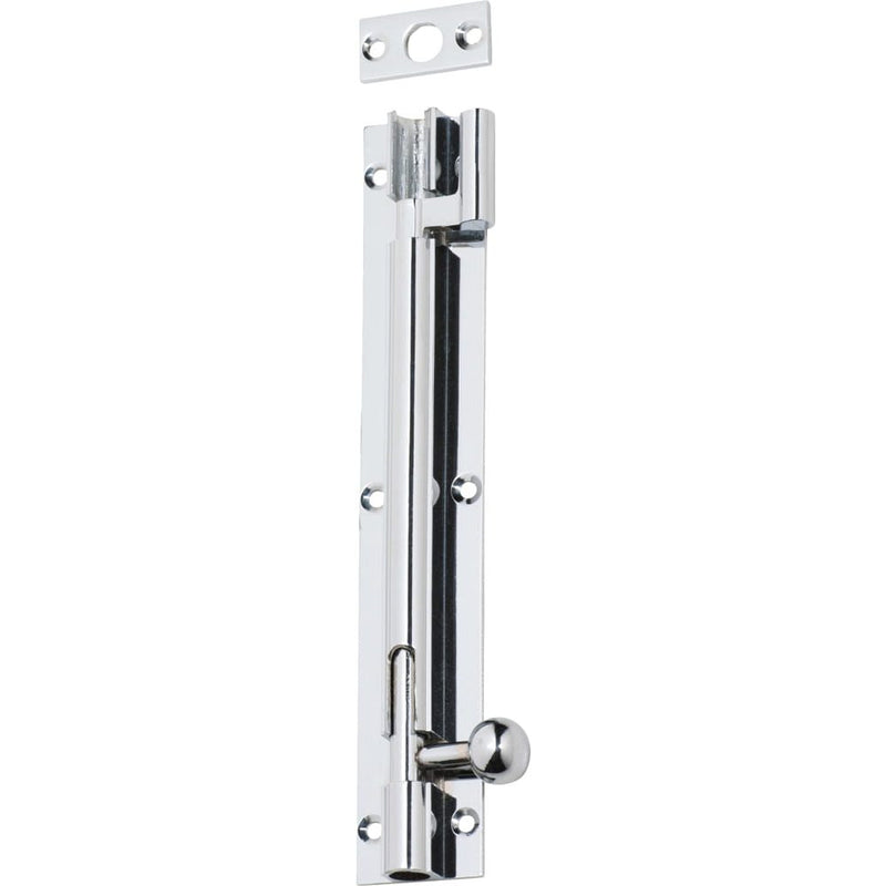 Barrel Bolt Offset Chrome Plated 150mm