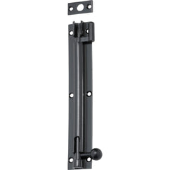 Barrel Bolt Offset Matt Black 150mm