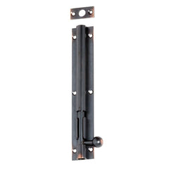 Barrel Bolt Long Throw Antique Copper 150mm