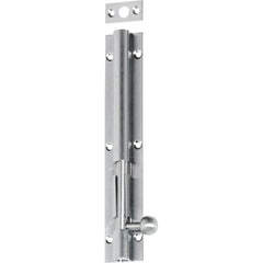 Barrel Bolt Long Throw Satin Chrome 150mm