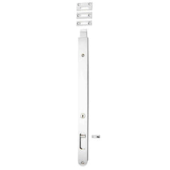 Flush Bolt Locking Polished Chrome 400mm