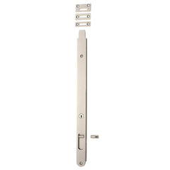 Flush Bolt Locking Satin Nickel 400mm