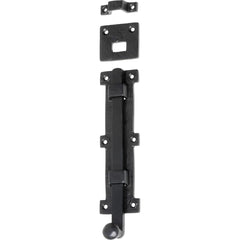 Tower Bolt Iron Matt Black H200xW55mm