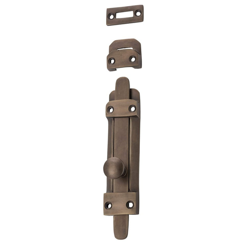 Tower Bolt Antique Brass H118xW32mm