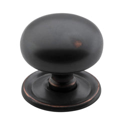 Cupboard Knob Sheet Brass Antique Copper 38mm