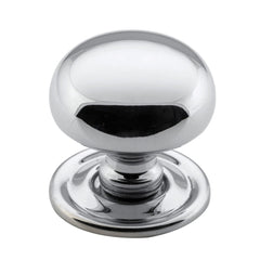 Cupboard Knob Sheet Brass Chrome Plated 32mm