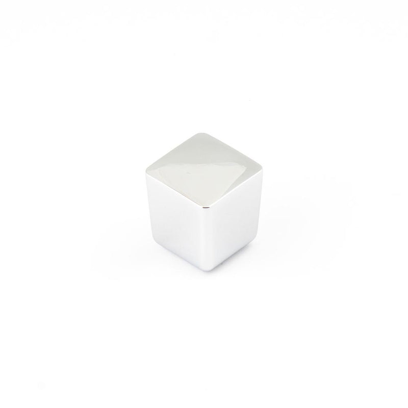 URBANE 25MM SQUARE KNOB POLISHED CHROME