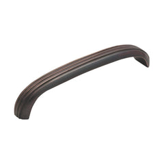 Cabinet Pull Handle Deco Curved Large Antique Copper