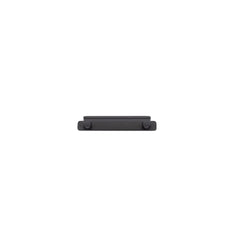 Cabinet Pull Baltimore With Backplate Matt Black 128mm