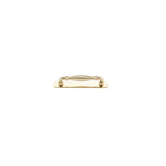 Cabinet Pull Sarlat With Backplate With Backplate Polished Brass 128mm