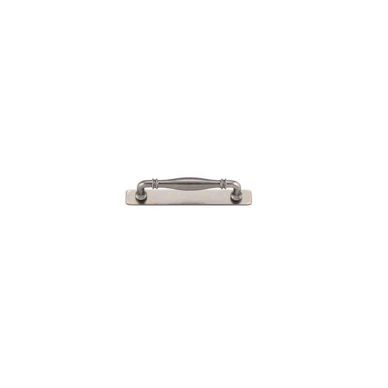 Cabinet Pull Sarlat With Backplate With Backplate Distressed Nickel 128mm