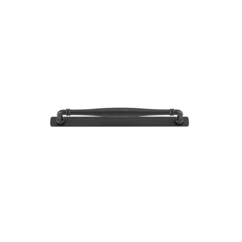 Cabinet Pull Sarlat With Backplate With Backplate Matt Black 256mm