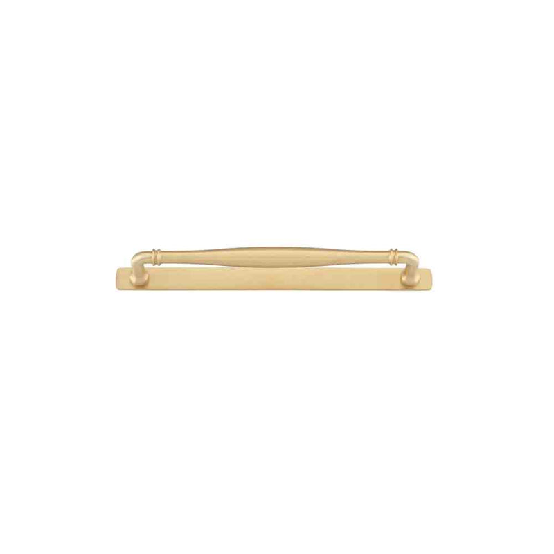 Cabinet Pull Sarlat With Backplate With Backplate Brushed Brass 256mm