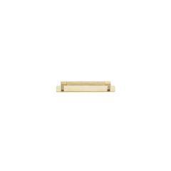 Cabinet Pull Brunswick With Backplate Brushed Gold PVD 160mm