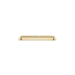 Cabinet Pull Brunswick With Backplate Brushed Gold PVD 256mm