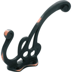 Hat & Coat Hook Nouveau Antique Copper H115xP80mm