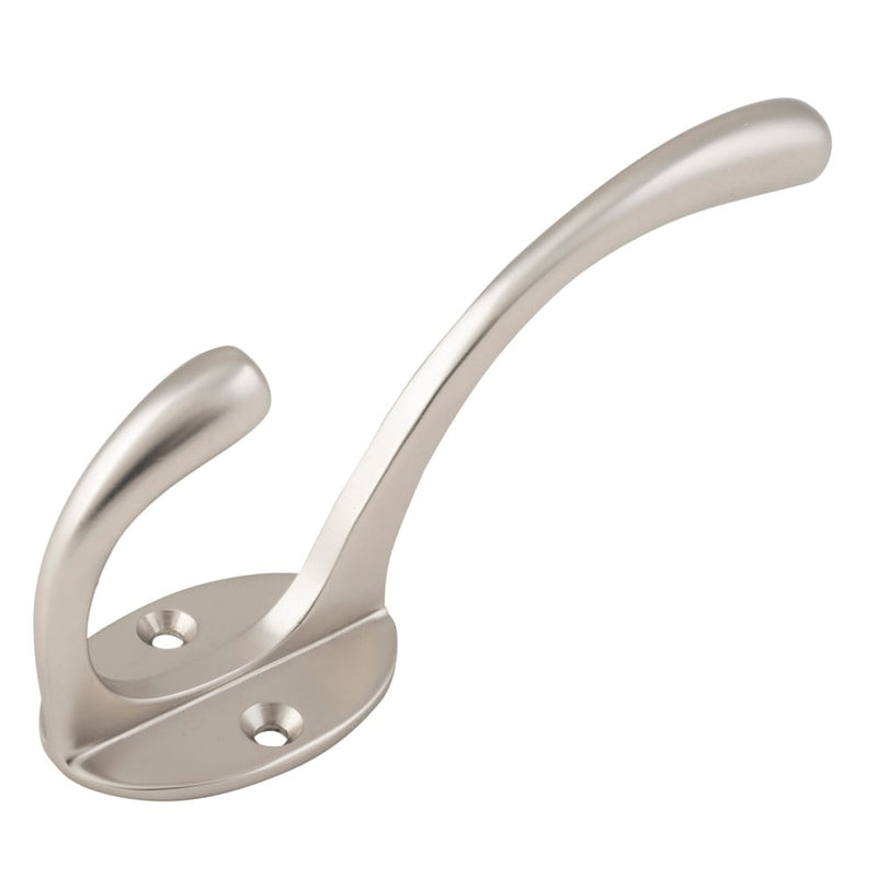 Hat & Coat Hook Victorian Satin Nickel H110xP50mm