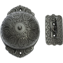 Turn Bell Iron Ornate Antique Finish H125xW92mm