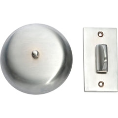 Turn Bell Plain Satin Chrome D90mm