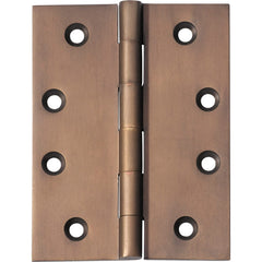 Hinge Fixed Pin Antique Brass H100xW75mm