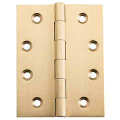 Hinge Fixed Pin Satin Brass H100xW75mm