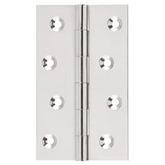 Hinge Fixed Pin Polished Nickel H100xW60mm