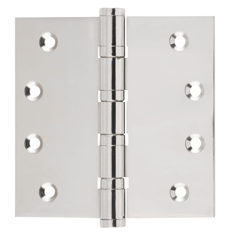 Hinge Ball Bearing Polished Nickel H100xW100mm