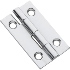 Cabinet Hinge Fixed Pin Chrome Plated H38xW22mm