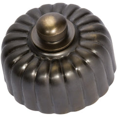 Fan Controller Fluted Antique Brass