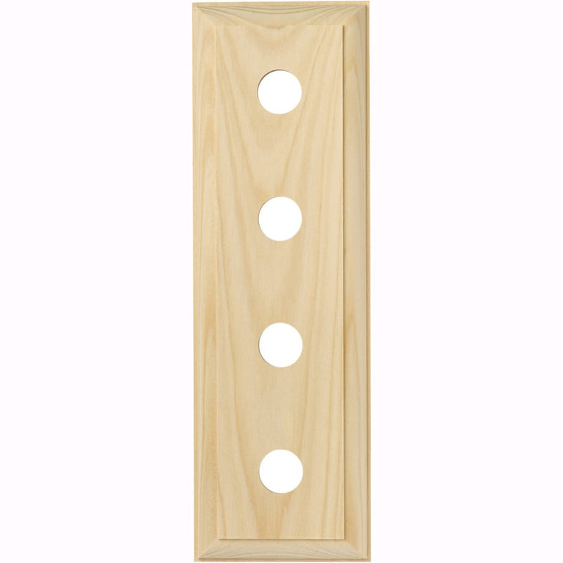 Switch Socket Block Traditional Quad Pine