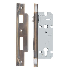 Mortice Lock Roller Euro Rebated Signature Brass CTC85mm Backset 45mm