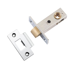 Tube Latch Split Cam 'T' Striker Polished Chrome Backset 45mm