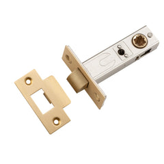 Tube Latch Split Cam 'T' Striker Brushed Brass Backset 60mm