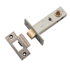 Tube Latch Split Cam 'T' Striker Distressed Nickel Backset 60mm
