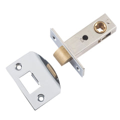 Tube Latch Split Cam Hard Sprung 'D' Striker Chrome Plated Backset 45mm