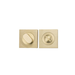 Privacy Turn Oval Concealed Fix Square Brushed Gold PVD