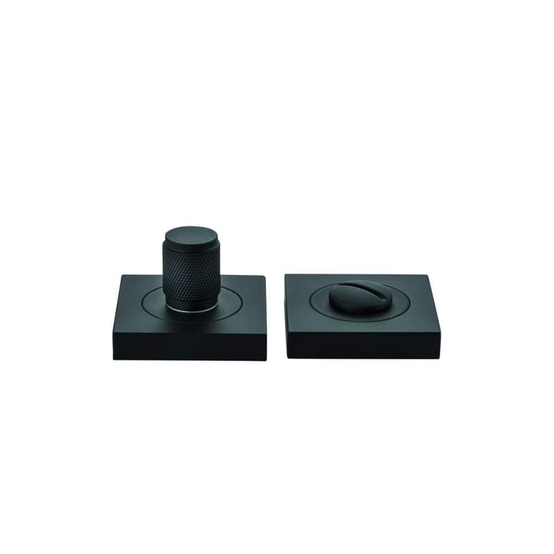 Privacy Turn Brunswick Concealed Fix Square Knurled Matt Black