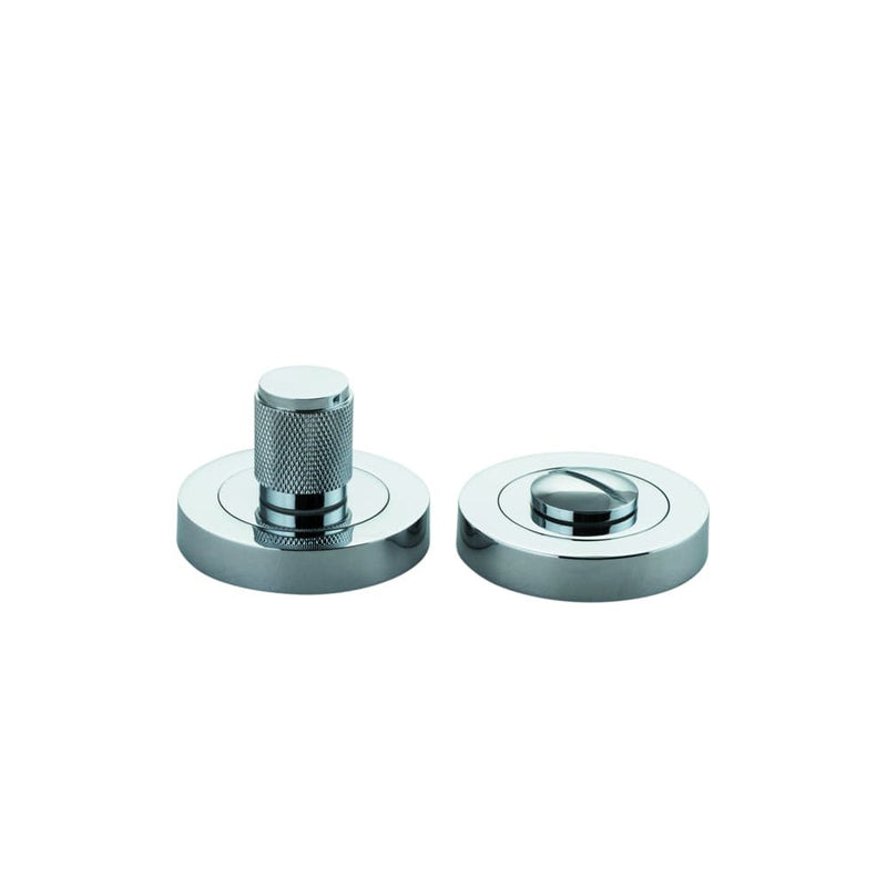 Privacy Turn Brunswick Concealed Fix Round Knurled Polished Chrome D52xP35mm
