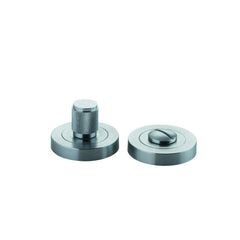 Privacy Turn Brunswick Concealed Fix Round Knurled Brushed Chrome D52xP35mm