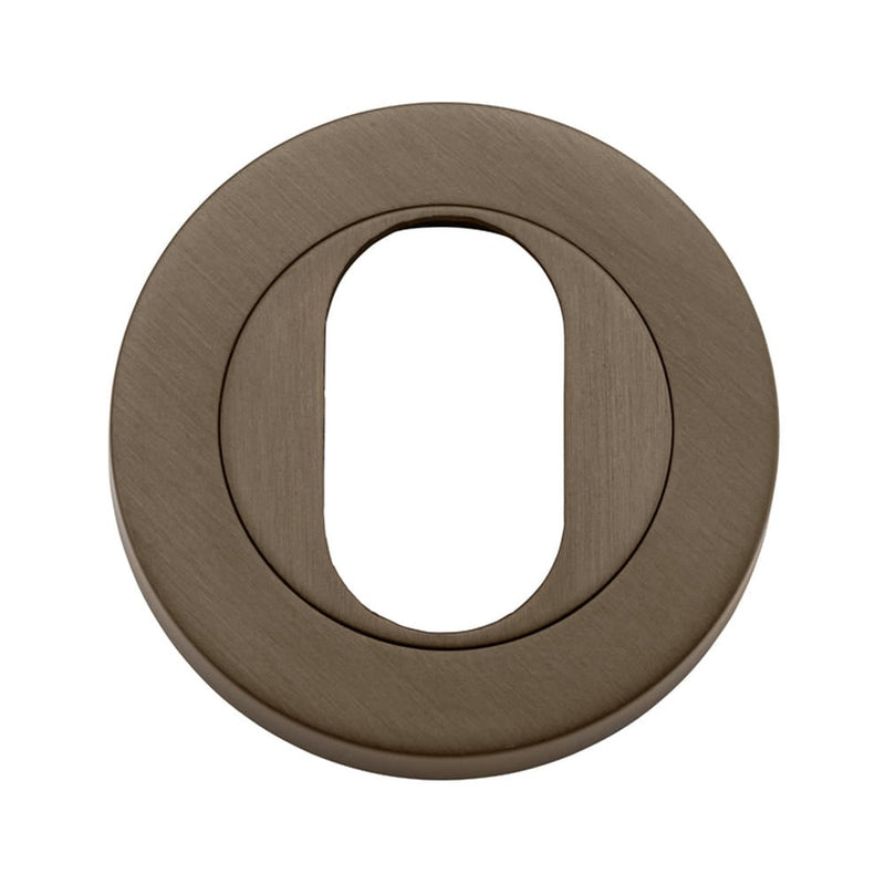Escutcheon Oval Round Pair Signature Brass D52xP10mm
