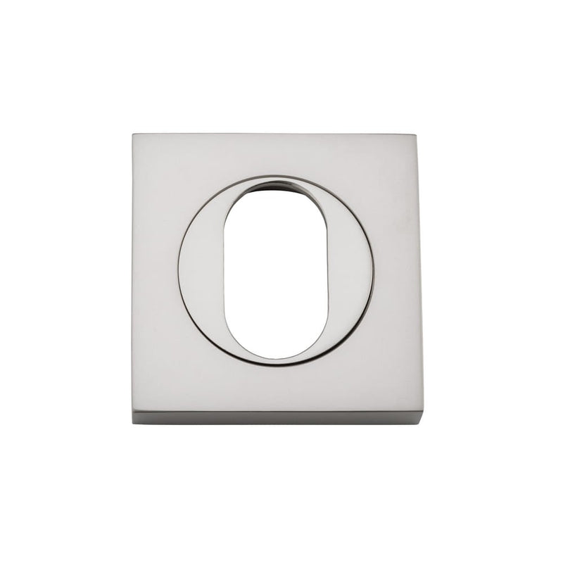Escutcheon Oval Square Pair Satin Nickel H52xW52xP10mm