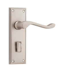 Door Lever Camden Privacy Pair Satin Nickel
