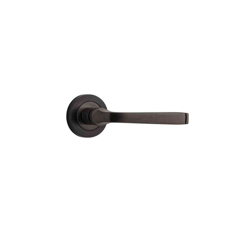 Door Lever Annecy Round Rose Signature Brass