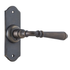 Door Lever Reims Latch Pair Antique Brass